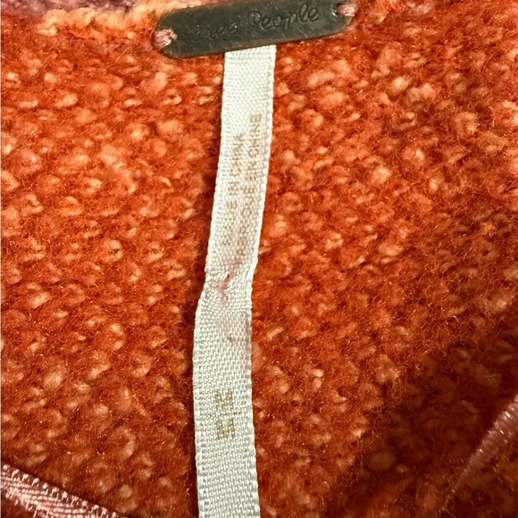 Free People Ruben Oversized Textured Plaid Collared Sweater Boho Pullover M - Picture 11 of 11